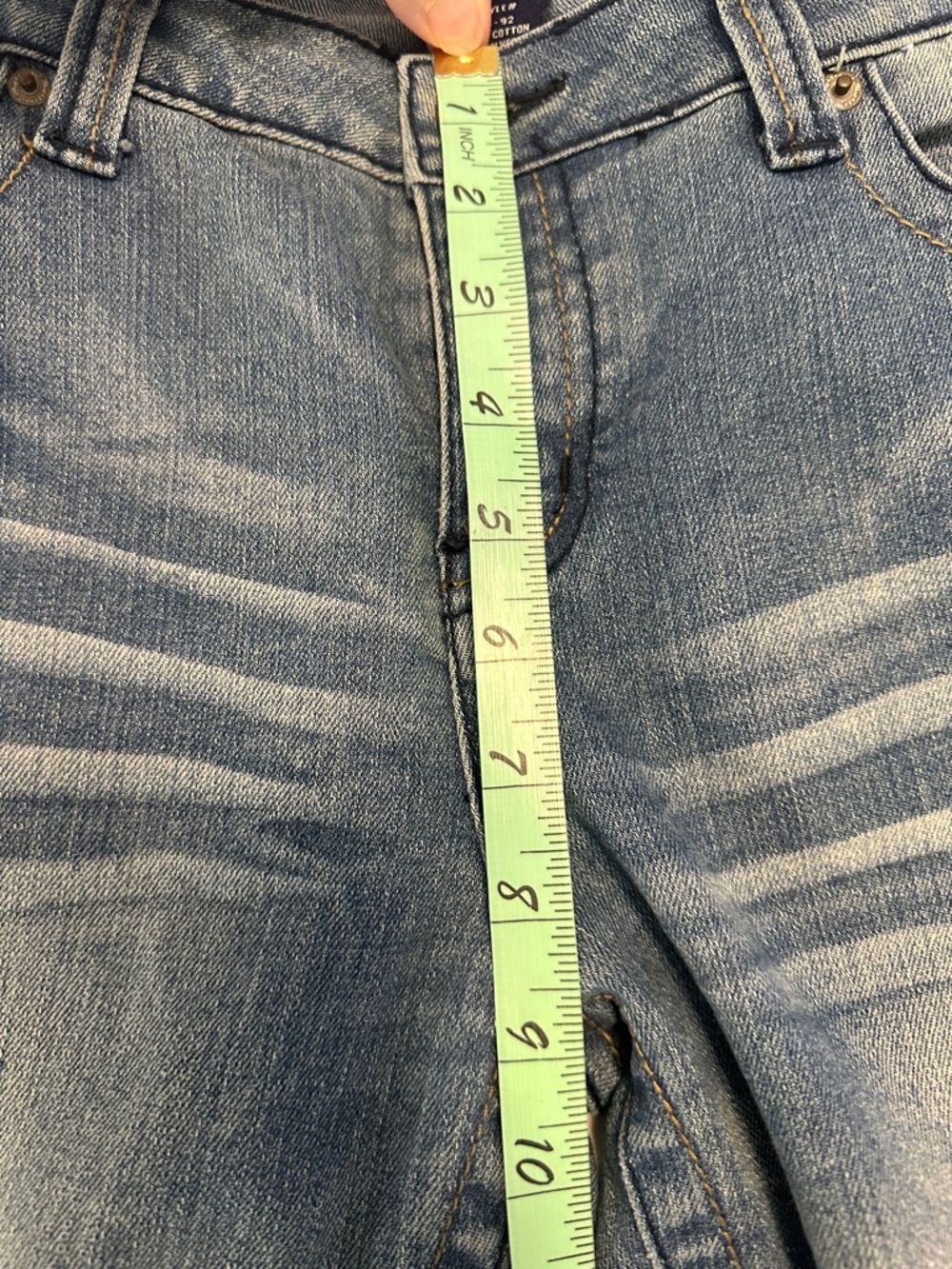 Blue Asphalt VTG Y2K Grunge Western McBing Classic Blue Lowrise Jeans Sz11 - Picture 10 of 11